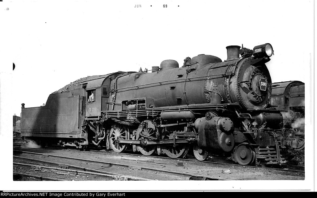 PRR 4-6-0 #508 - Pennsylvania RR